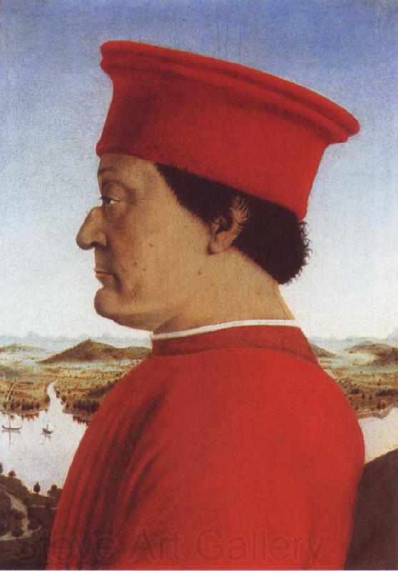 Piero della Francesca Portrait of Duke Frederico da Montefello and Battista Sfozza France oil painting art